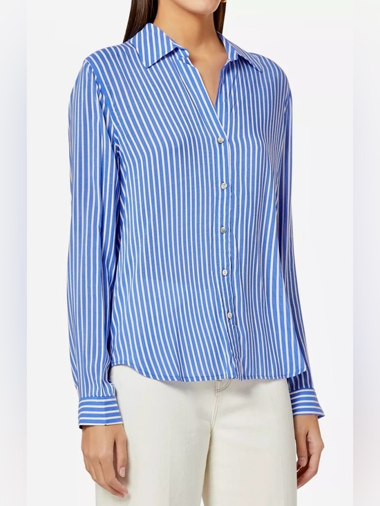 L'AGENCE Tops - L'AGENCE-Holly Stripe Button-Up Shirt